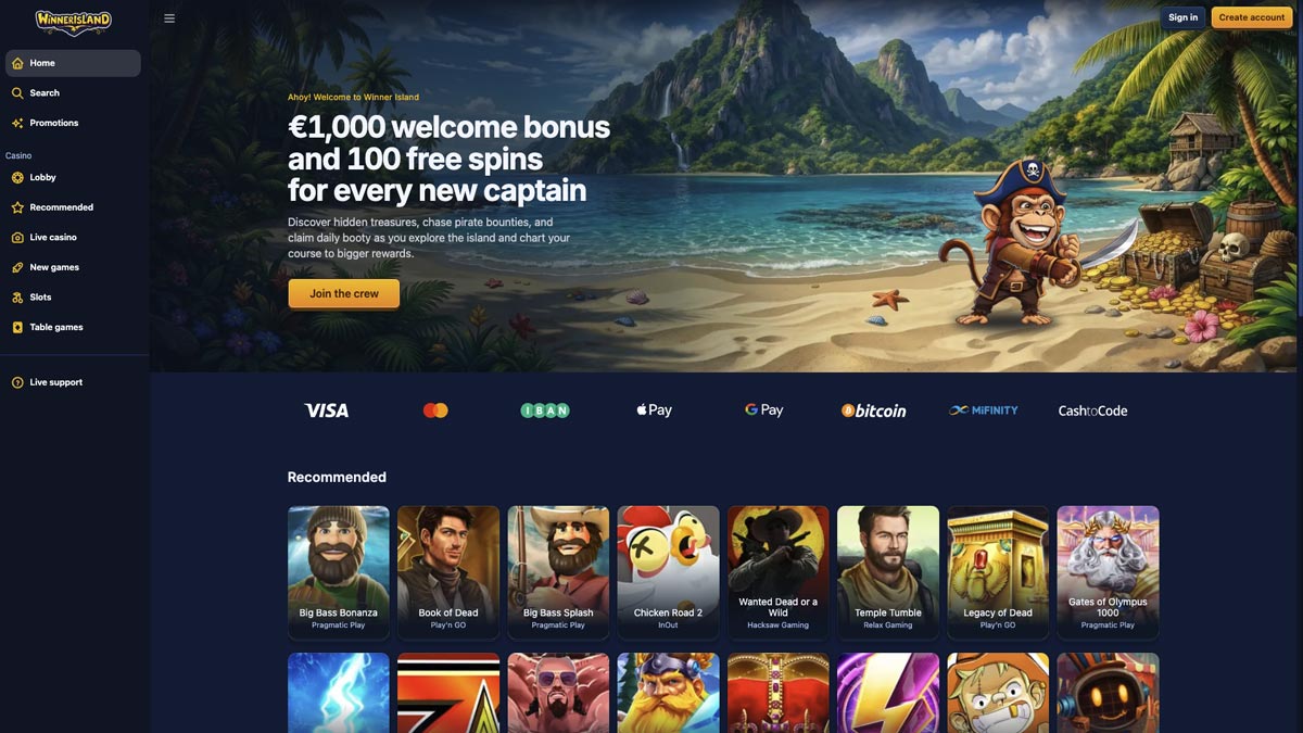 ervaringen met winner island casino zonder cruks